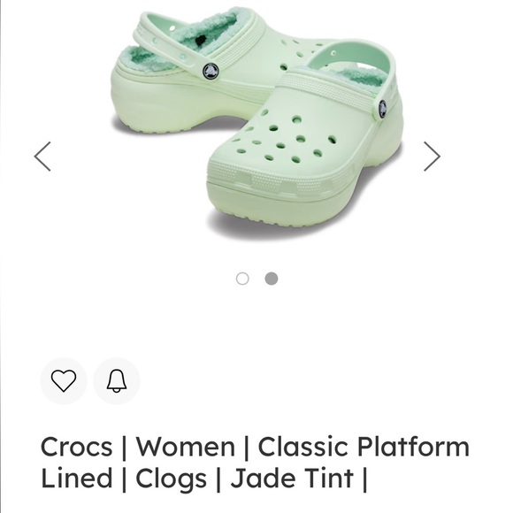 CROCS Classic Platform Clog Jade - Picture 2 of 3